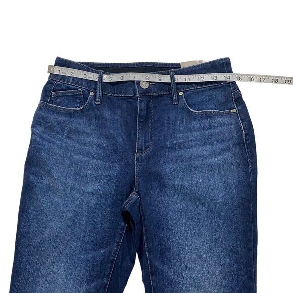 Chicos Secret Stretch Jeggings Women Dark Wash Jeans Sz 2 x30 NWT Ripped Denim - Picture 3 of 13